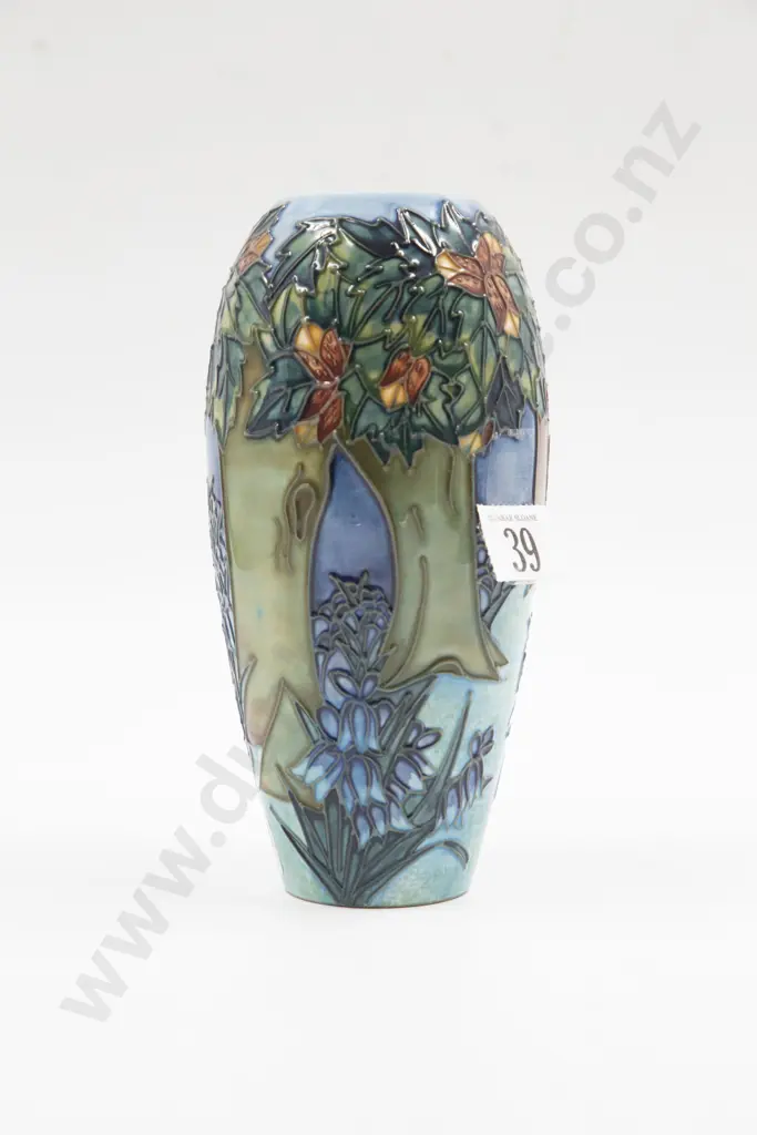 C1997 Moorcroft "Vereley" Pattern Vase Image 1++