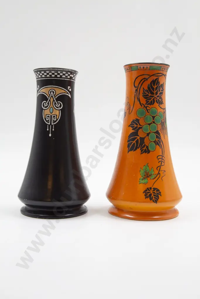 Two Shelley Inverted Trumpet Vases Image 1++