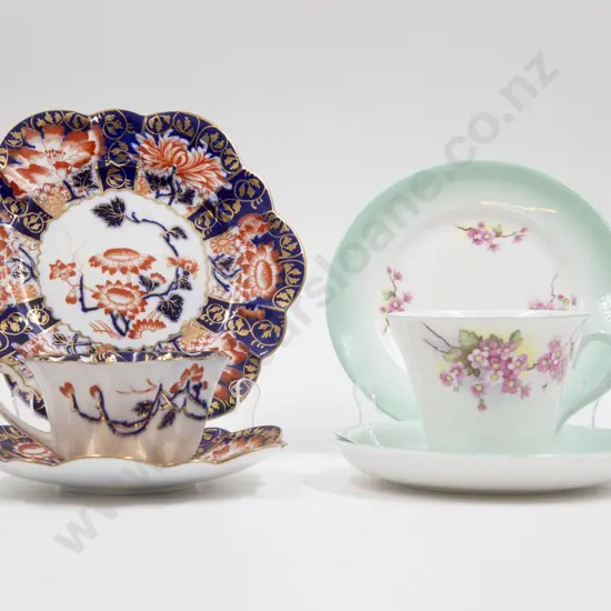 Six Shelley Teacup Saucer & Plates