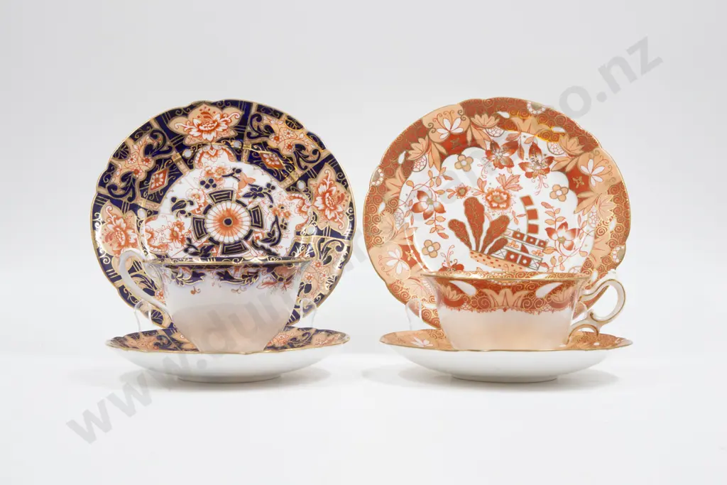 Six Shelley Teacup Saucer & Plates Image 1++