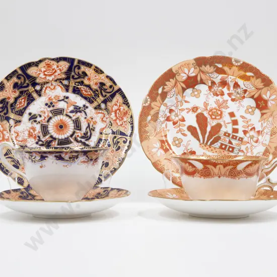 Six Shelley Teacup Saucer & Plates