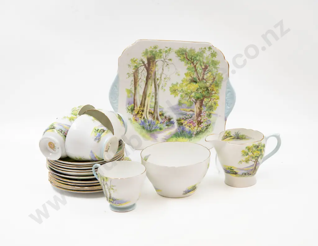 Shelley Woodland Pattern Part  Tea Set Image 1++