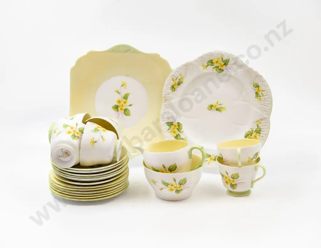 Shelley 21 Piece Primrose Pattern Teaset Image 1++