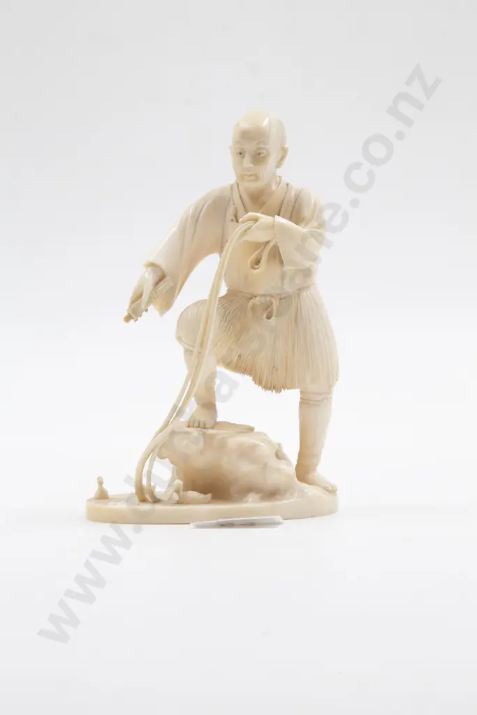 Japanese Signed Carved Ivory Figure Image 1++