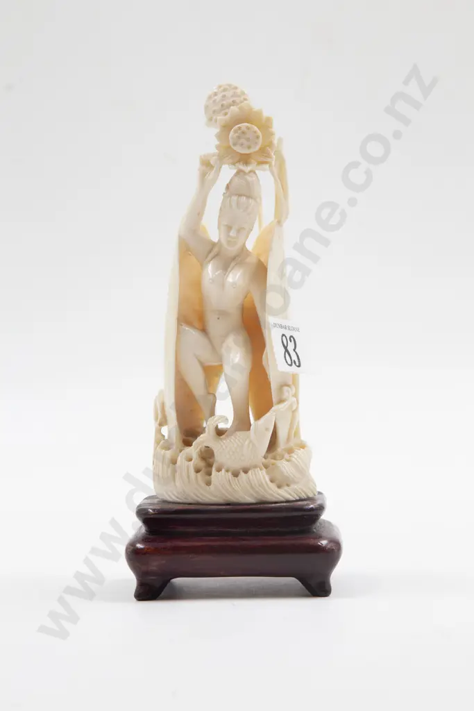 Chinese Carved Ivory Figure of An Immortal Image 1++