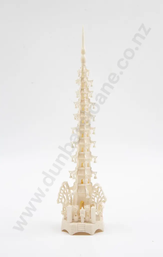Vintage Chinese Ivory Tower Image 1++