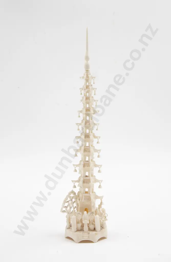 Vintage Chinese Ivory Tower Image 1++