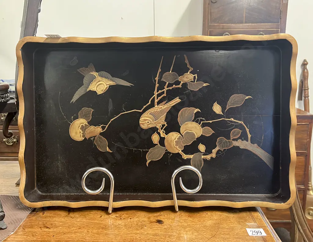 Early C20th Japanese Lacquer Tray Image 1++