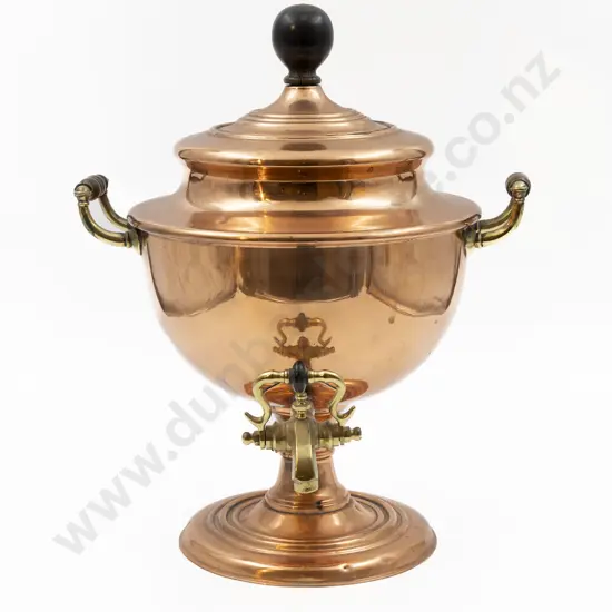 Late C19th European Copper & Brass Samovar