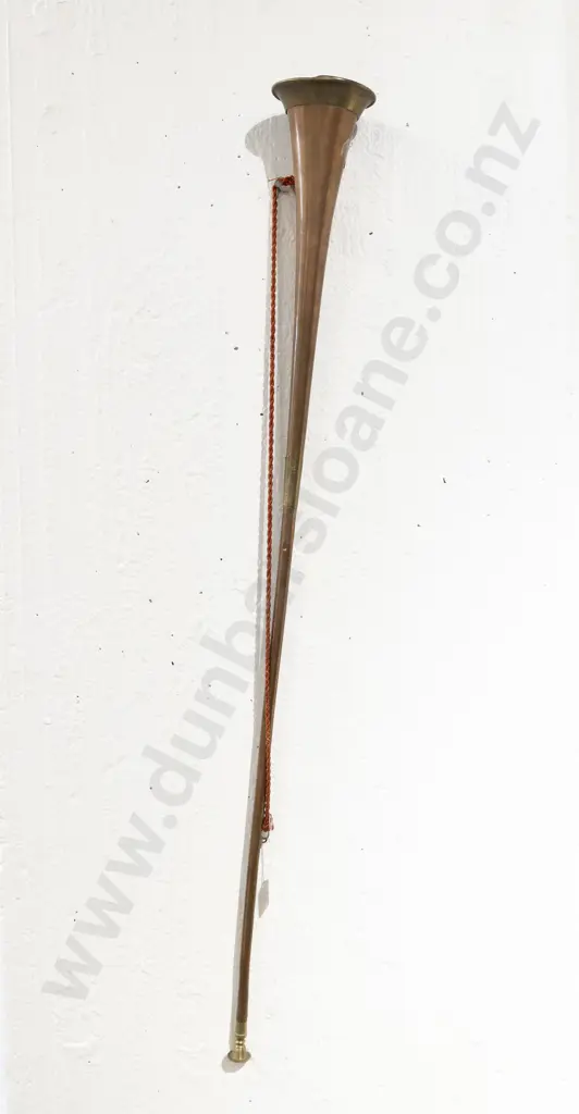 Vintage Copper & Brass Hunting Horn Image 1++