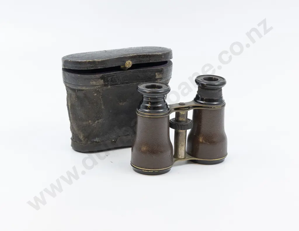 Pair of Vintage Cased Field Glasses Image 1++