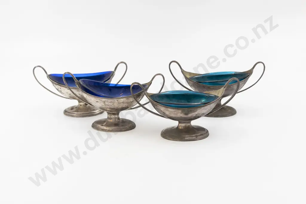 Set Of 4 Geo III S/S Salts Image 1++