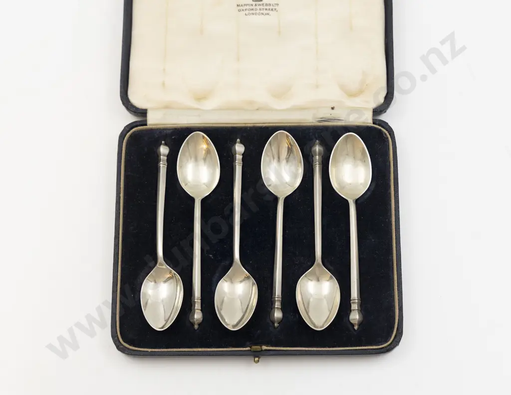 Cased Set Mappin & Webb S/S Coffee Spoons Image 1++