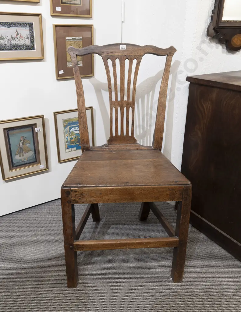 Geo III Oak Country Made Dining Chair Image 1++
