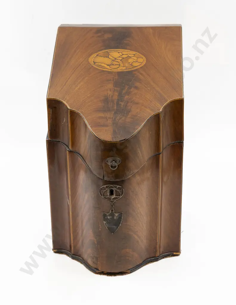 Geo III Mahogany Knife Box Image 1++