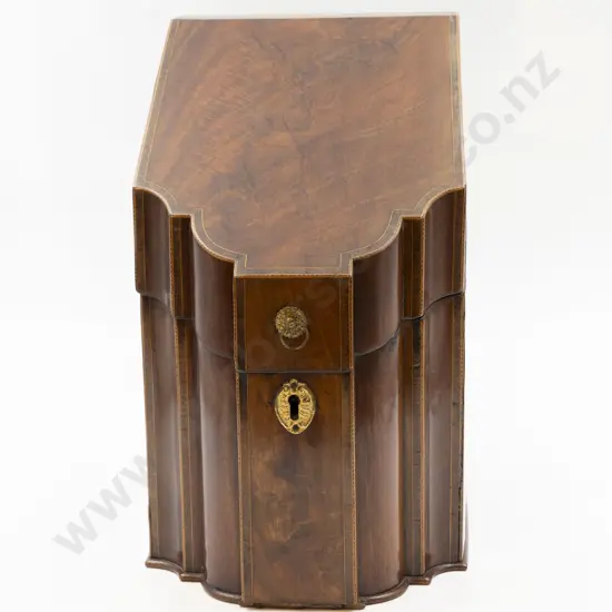 Geo III Mahogany Knife Box