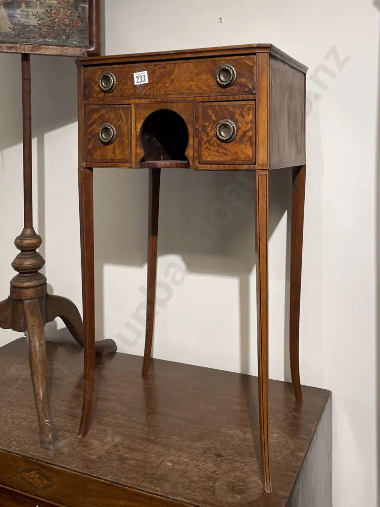 Elegant Geo III Satinwood Work Table Image 1++