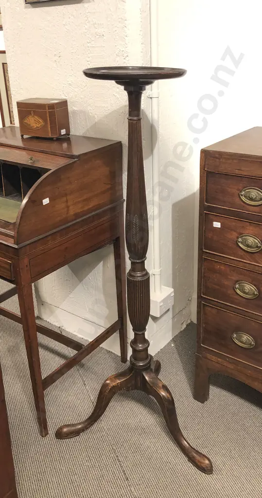 Regency Style Mahogany Torchere Image 1++