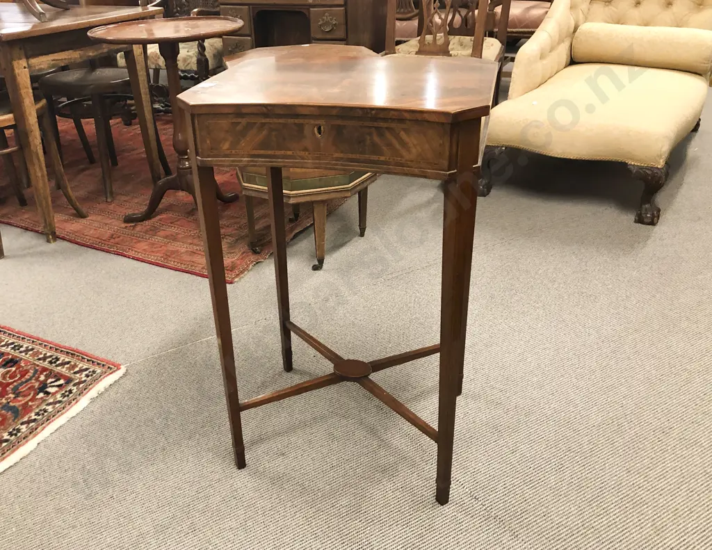 Attractive Geo III Mahogany Work Table Image 1++