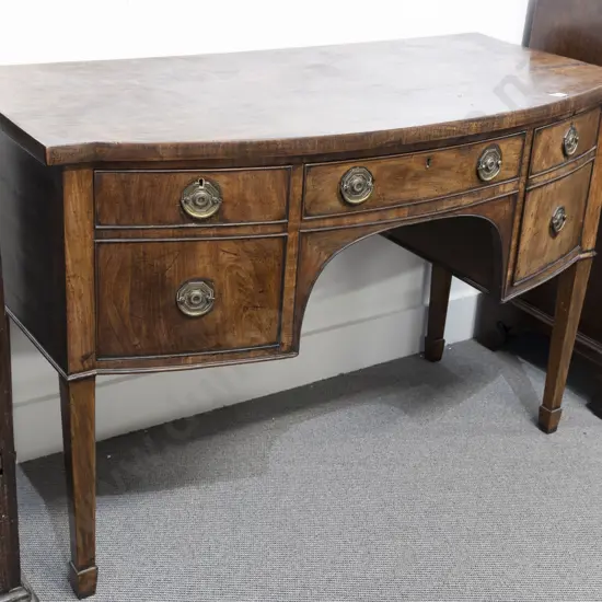 Geo III Mahogany Bow Front Sideboard