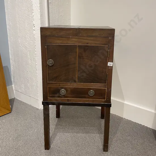 Geo III Mahogany Night Cupboard