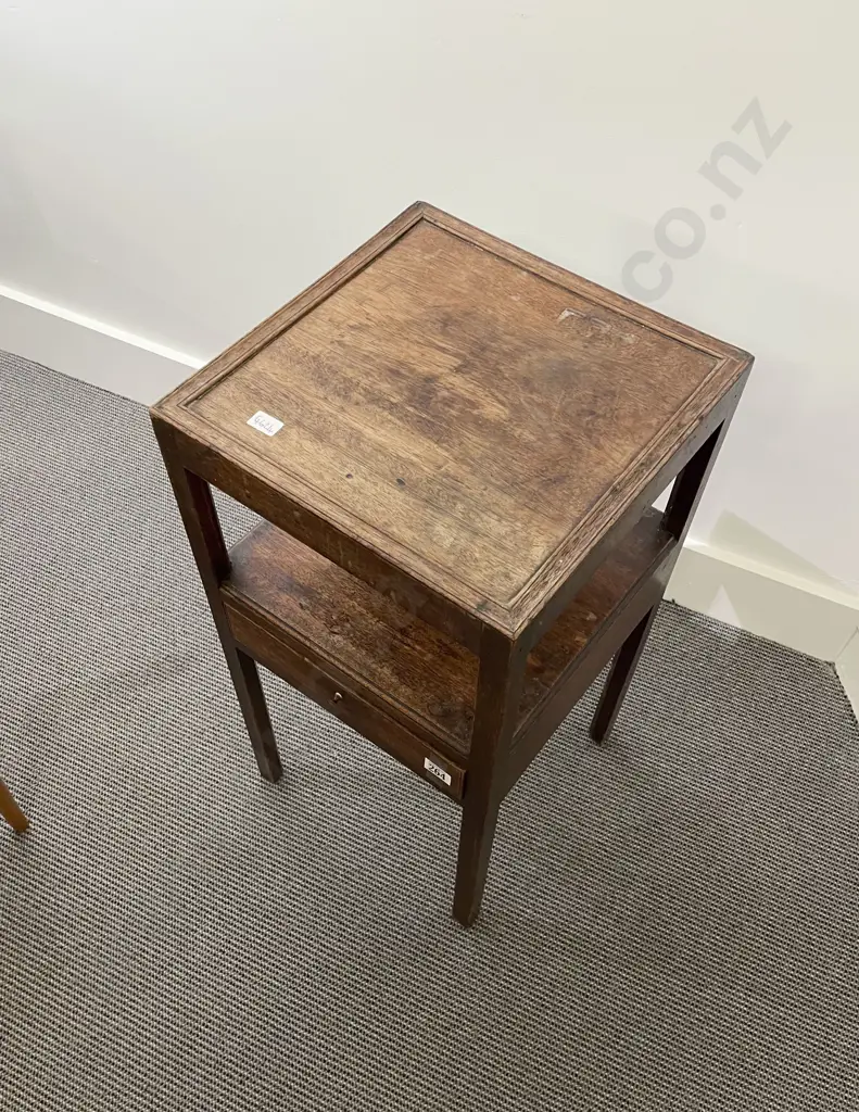 Small Geo III Mahogany Night Stand Image 1++