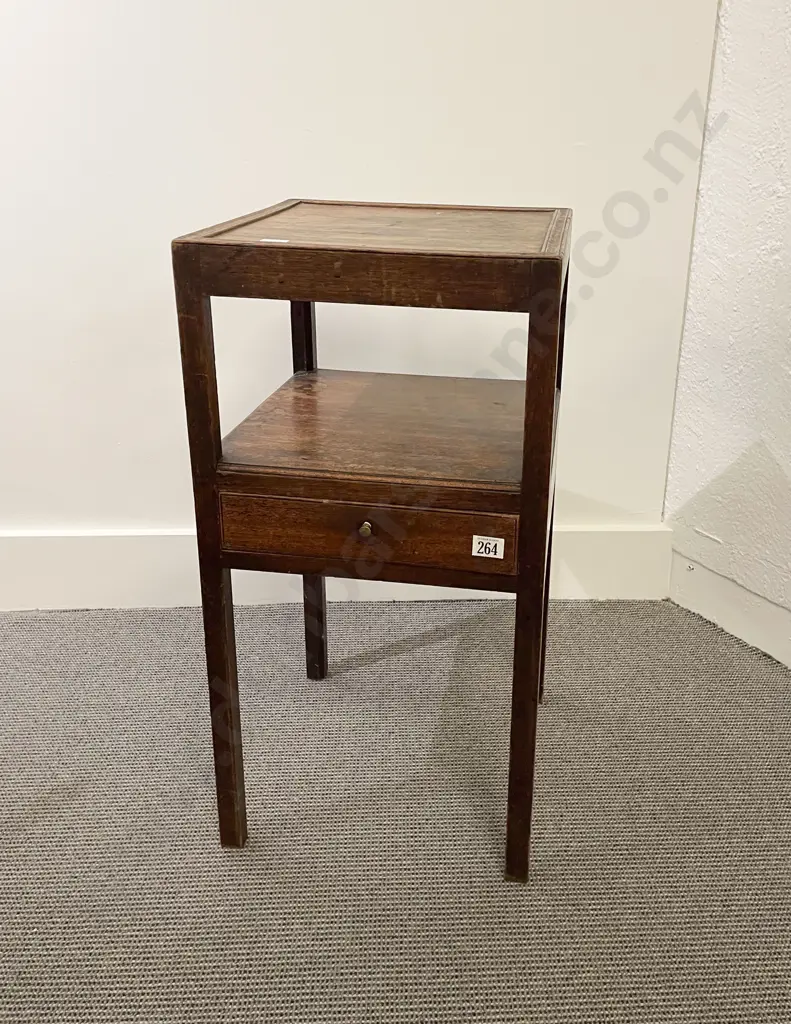 Small Geo III Mahogany Night Stand Image 1++