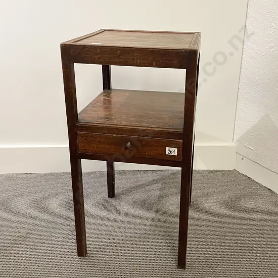 Small Geo III Mahogany Night Stand