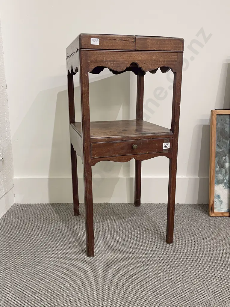 Geo III Mahogany Night Stand Image 1++