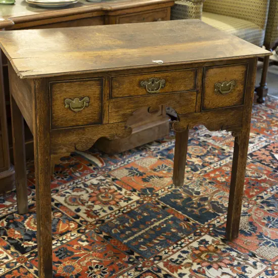 Geo III Oak Lowboy