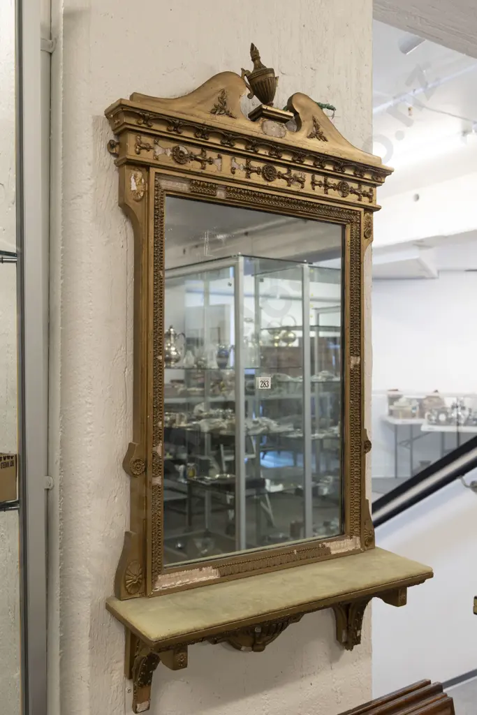 Regency Gilt Framed Wall Mirror Image 1++