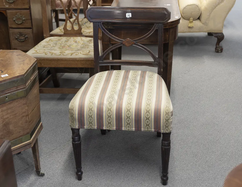 Geo III Mahogany Single Dining Chair Image 1++