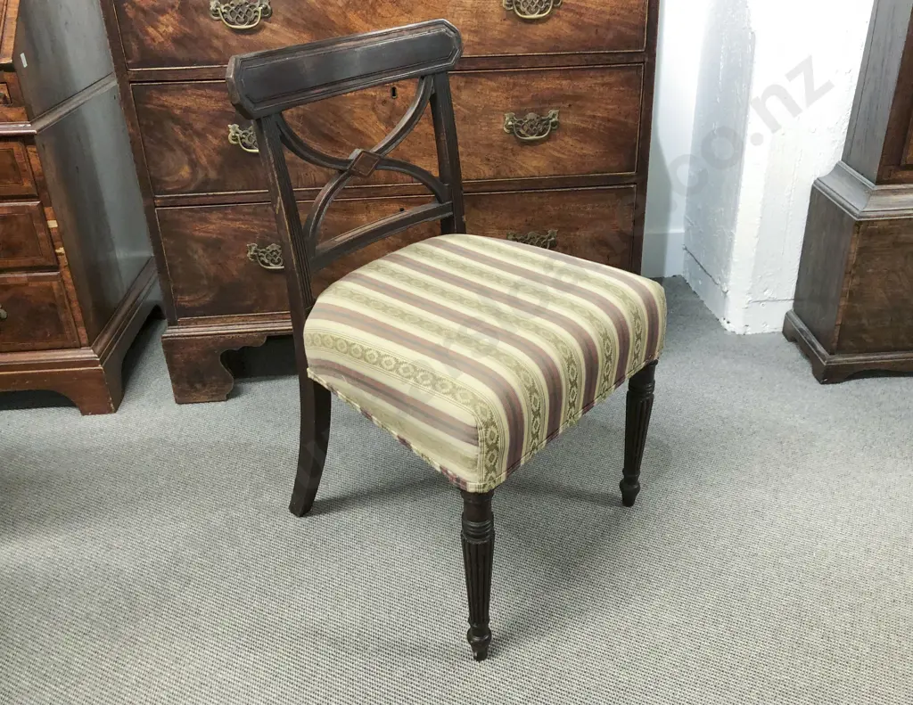 Geo III Mahogany Single Dining Chair Image 1++