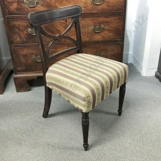 Geo III Mahogany Single Dining Chair