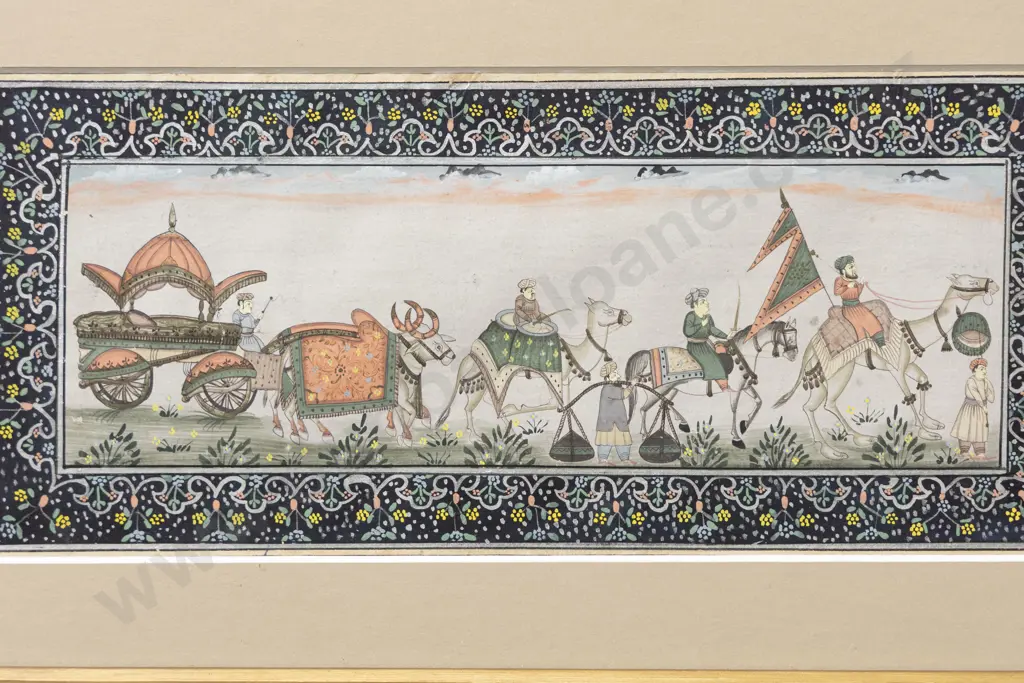 2 Pairs Of Moghul Paintings Image 1++