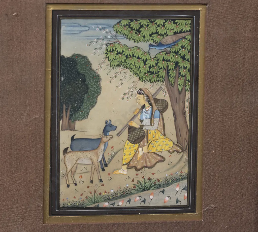 2 Pairs Of Moghul Paintings Image 1++