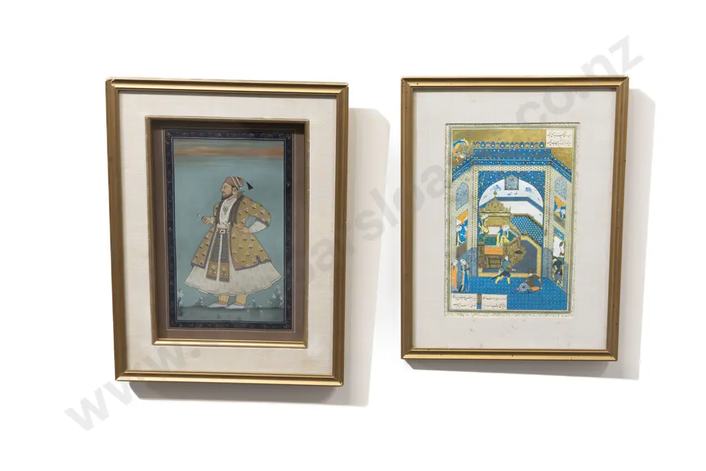 2 Moghul School Paintings Image 1++