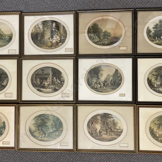 Twelve Victorian Le Blond & Co London Prints