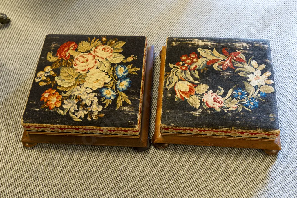 Pair of Victorian Footstools Image 1++