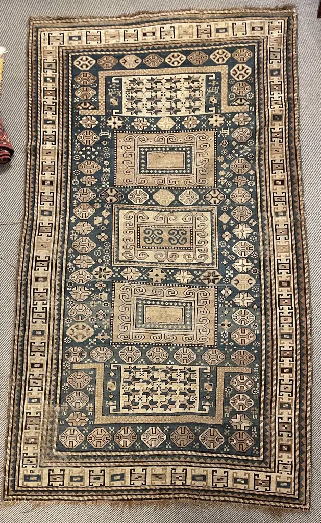 Antique Faded Persian Rug 250cm x 142cm Image 1++