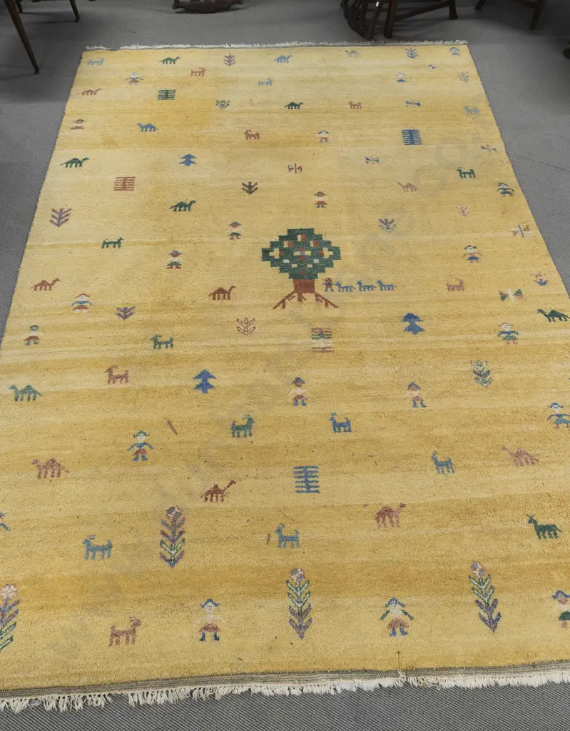 Large Antique Tribal Rug 346cm x 254cm Image 1++