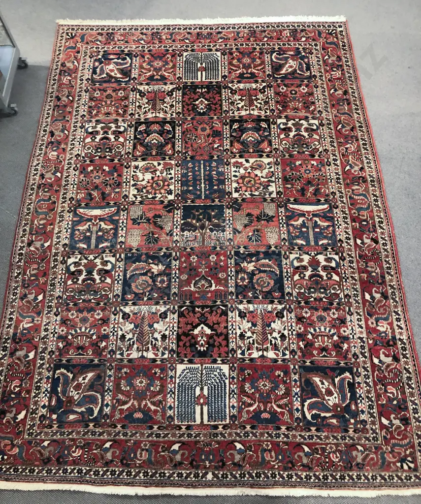 Antique Picture Garden Persian Rug 300cm x 218cm Image 1++