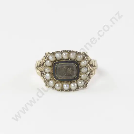 Georgian 15ct Mourning Ring
