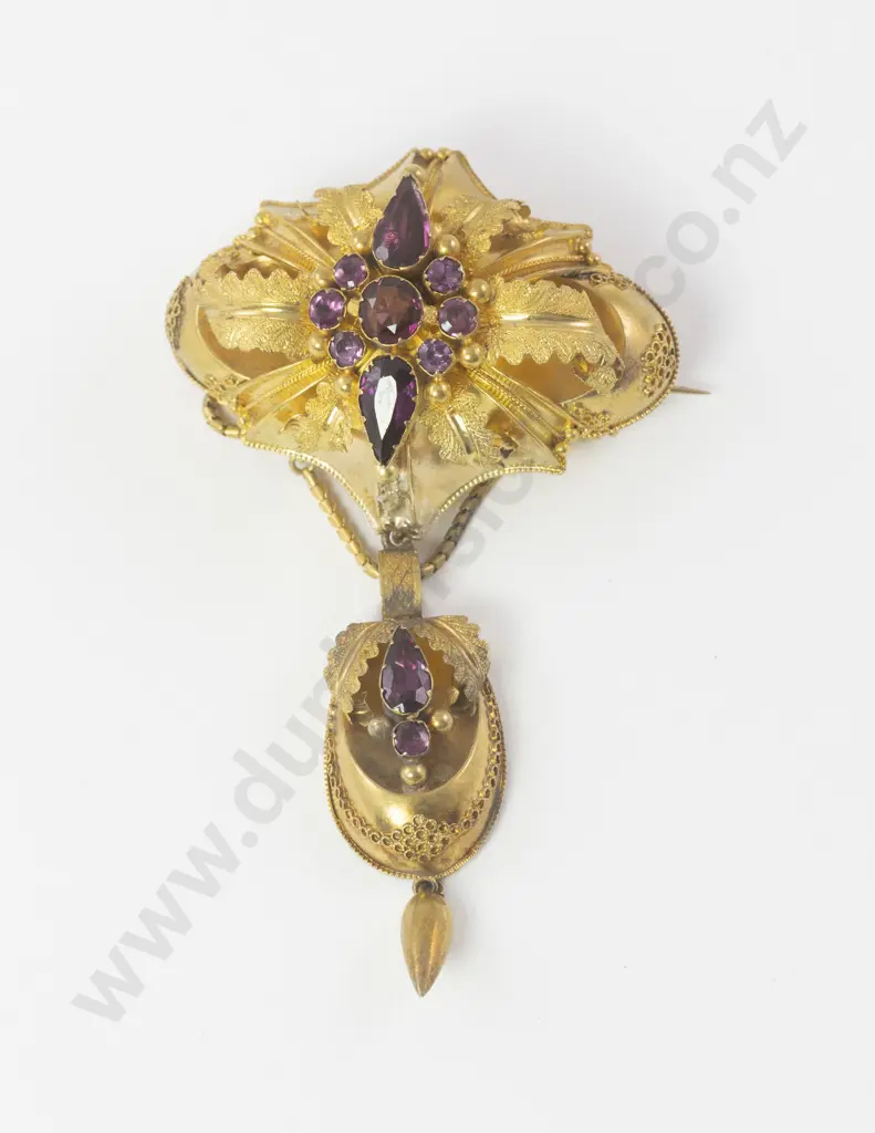 Victorian 15ct Target Brooch Image 1++