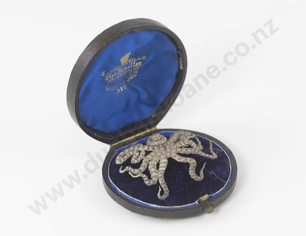 Victorian Cut Steel Octopus Brooch Image 1++