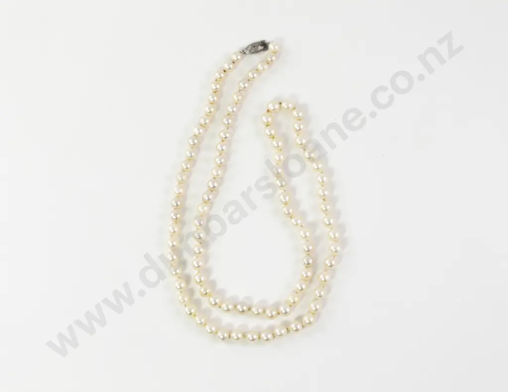 Single Strand Uniform Cultured Pearl Necklace Image 1++