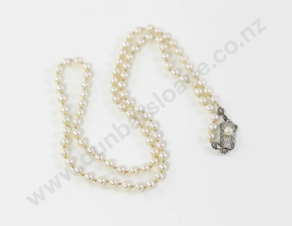 Mikimoto Single Strand Uniform Cultured Pearl Necklace Image 1++