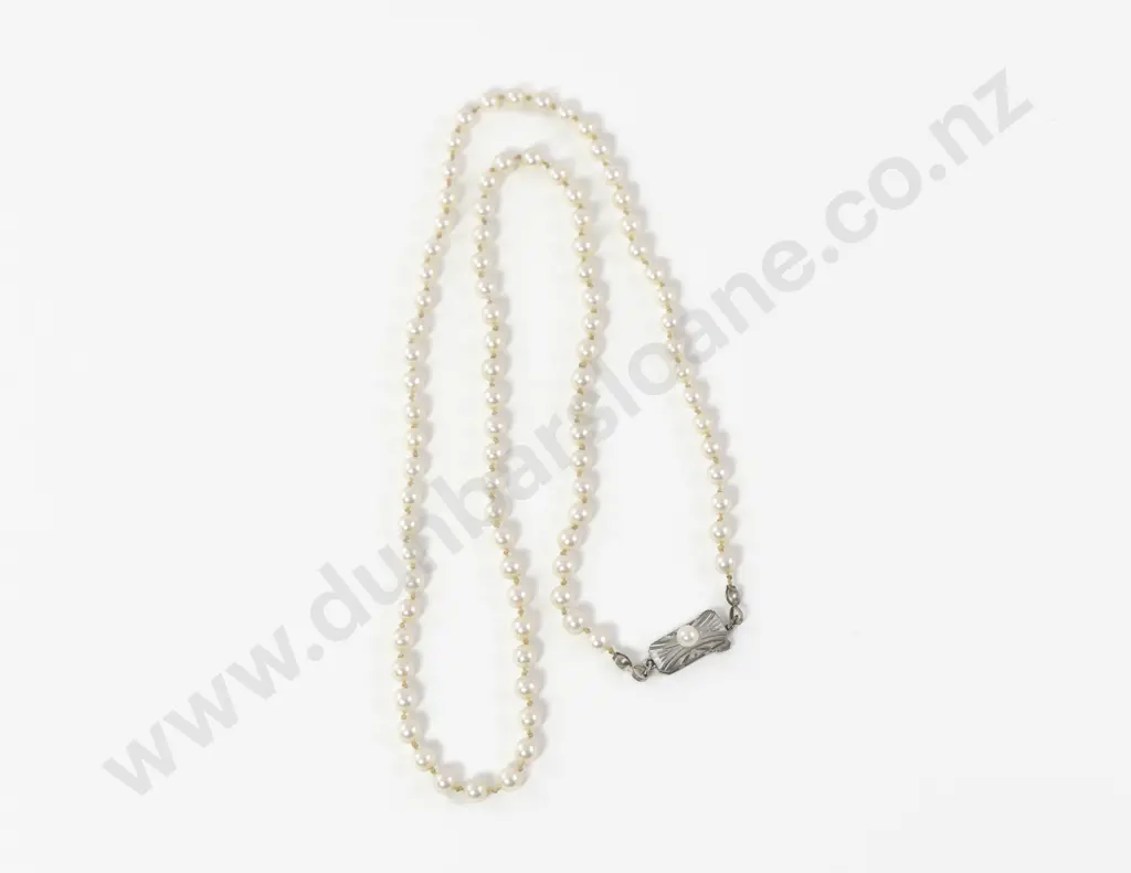Mikimoto Single Strand Uniform Cultured Pearl Necklace Image 1++