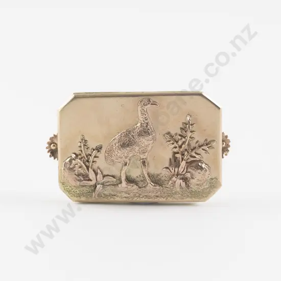 NZ Colonial 9ct Commissioned Gold Field Brooch by John Lange