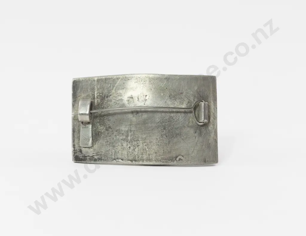 NZ Jeweller Ann Culy Oxidised Silver and .999 Gold Brooch Image 1++